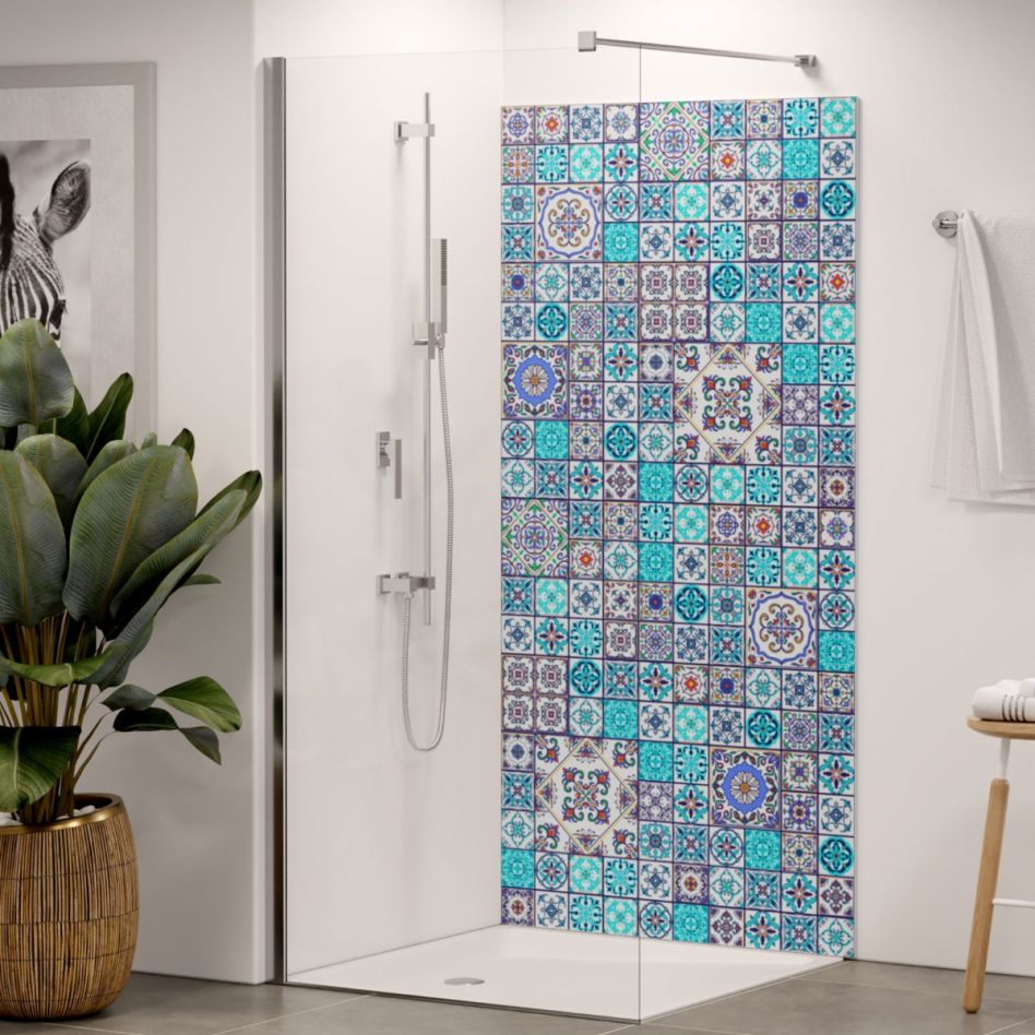 Panneau mural douche aluminium composite Winwall Effet carrelage günstig
