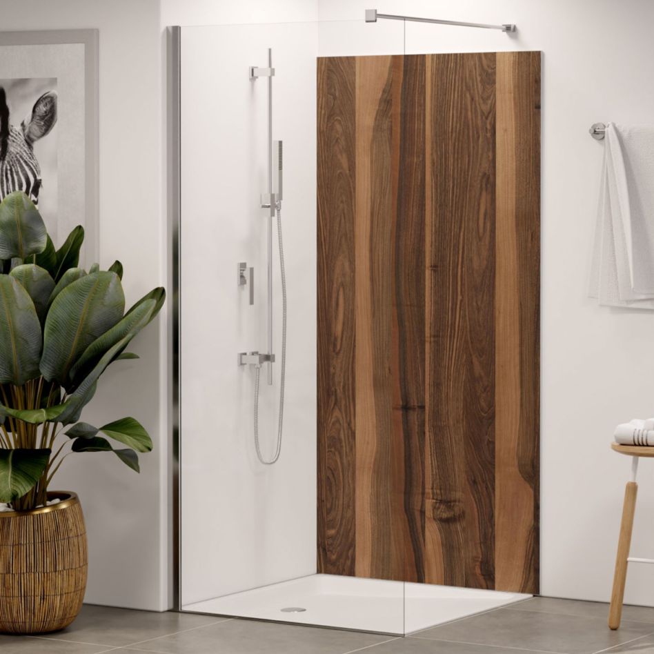 Panneau mural de douche Winwall en aluminium composite noyer günstig