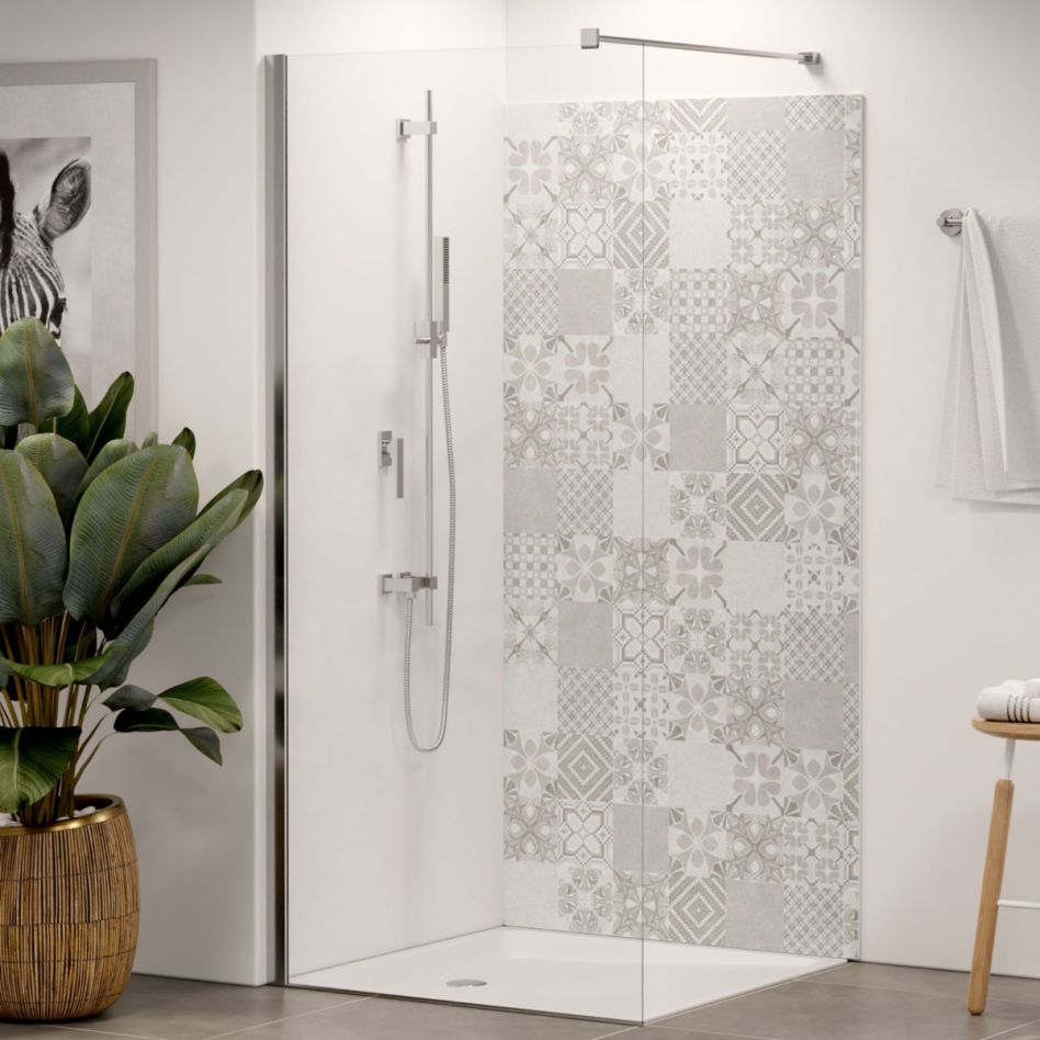 Panneau mural de douche Winwall en composite aluminium Carreaux vintage günstig
