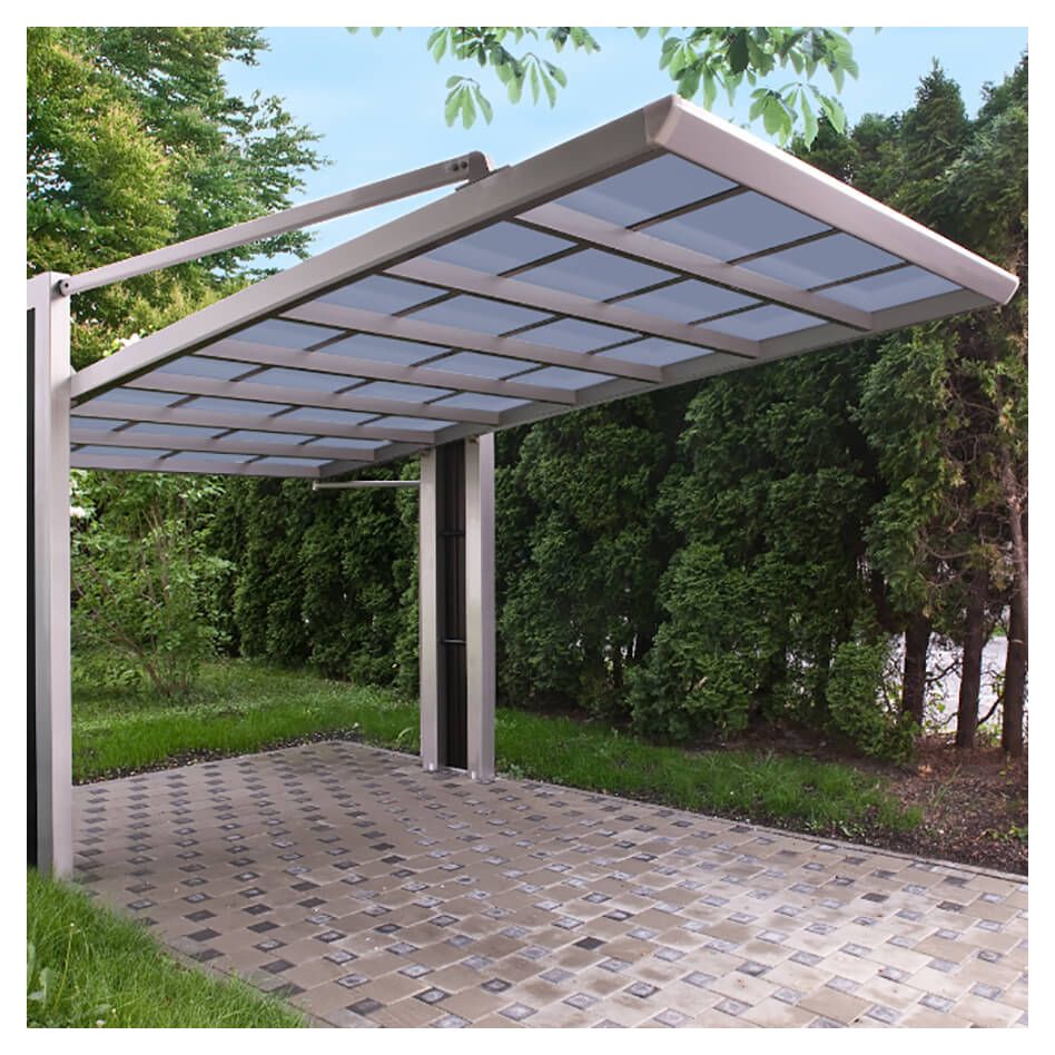 XIMAX Aluminium Carport My-Port-Next Edelstahl Optik Unterstand günstig