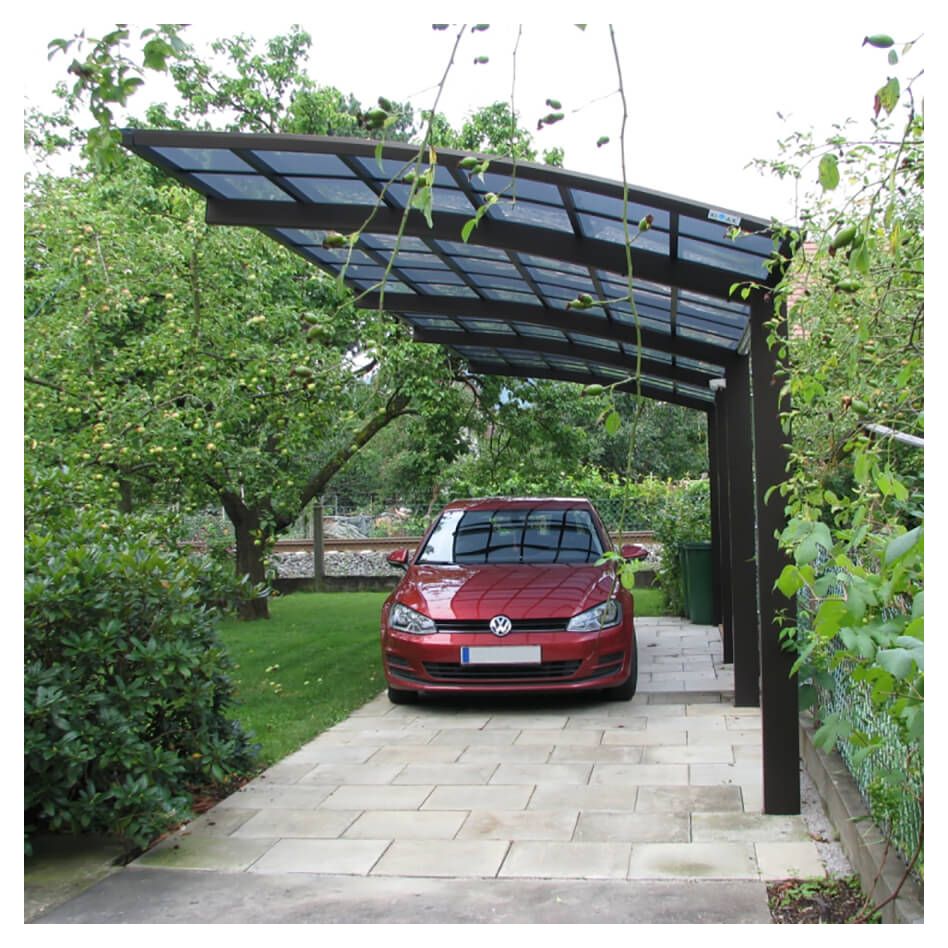 XIMAX Aluminium Carport Portoforte Tandem Schwarz Unterstand günstig