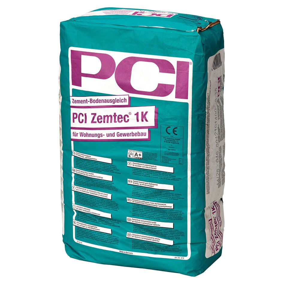 PCI Zemtec 1K Zement-Bodenausgleich Grau