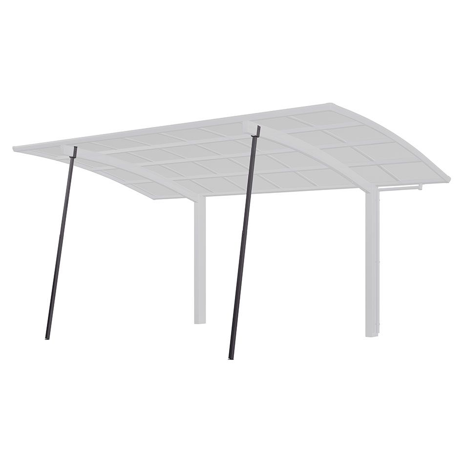 XIMAX Aluminium Carport Stützstange Caravan Schwarz günstig