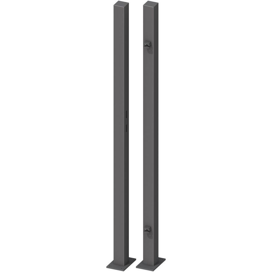Kit poteaux porte anthracite, TraumGarten günstig