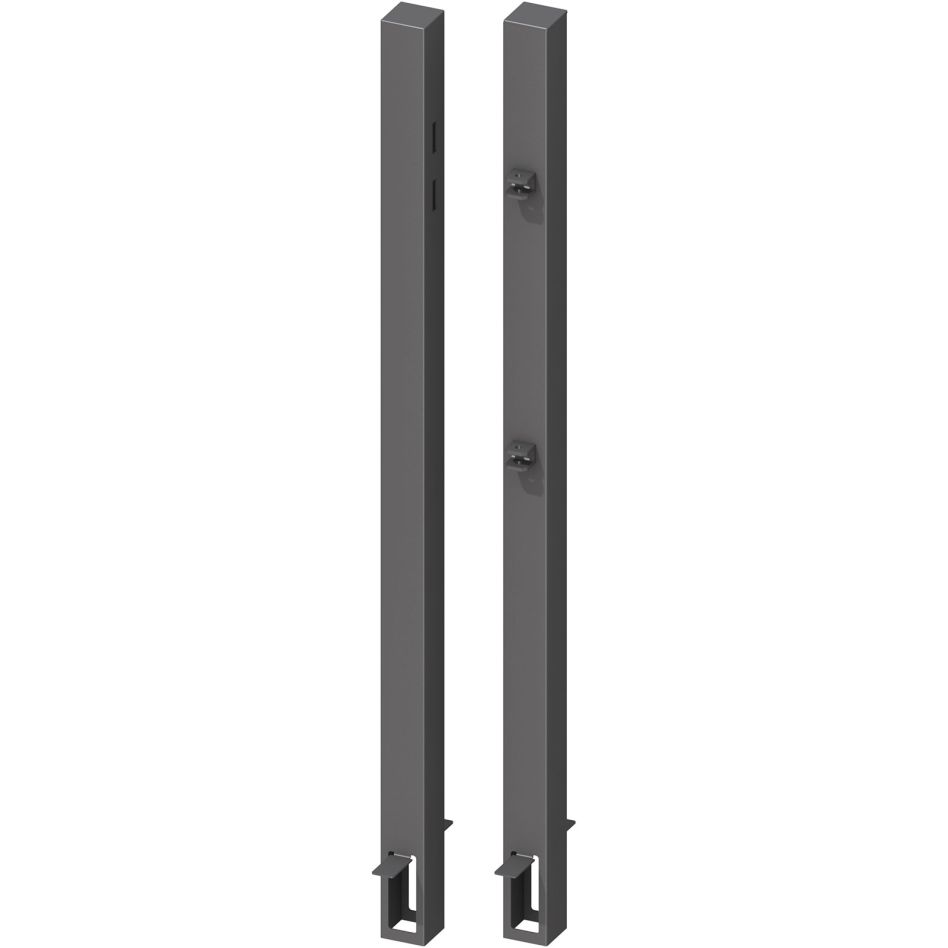 Kit de 2 poteaux de portail anthracite, TraumGarten günstig