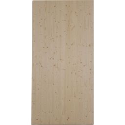 Wellker Massivholz Ausbauplatte Fichte 19x625x1250 mm  Natürliche Dreischichtplatte mit Nut-Feder-System für vielseitigen Innenausbau und konstruktiv geschützter Außenbereich