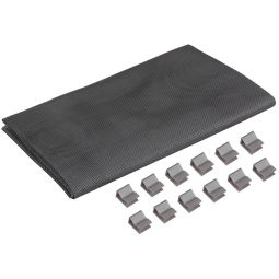 Windhager Lichtschachtabdeckung Gewebe 60x135 cm Gewebearten zur Auswahl: Edelstahl, Alu oder Fiberglas