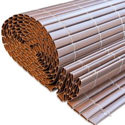 Windhager Sichtschutzmatte Presidio Walnuss hochwertige Kunststoffprofile