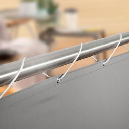 Windhager Balkonblende Malta silber grau 90x500 cm Sichschutz Grammatur 180 g/m², aus 100% Polyester, UV-beständig