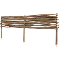 Windhager Beeteinfassung Bambus braun 90x20 cm (35 cm inkl.  Befestigungsfe)