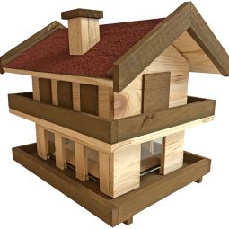 Windhager Vogelfutterhaus Landhaus XL Futtersilo Futterstation Größe: 24x29,5x39 cm, Platz für knapp 8 L Vogelfutter 