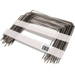 Windhager Metall-Heringe gerippt Ø 4 mm, 20x25 cm verankern von Unkrautvlies, Gewebeplanen oder Beetfolien