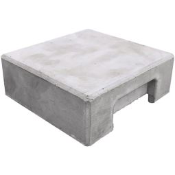 Beckers Betonzaun Klassik Eckpfostenkappe grau (L/B/H) 14x5x14 cm