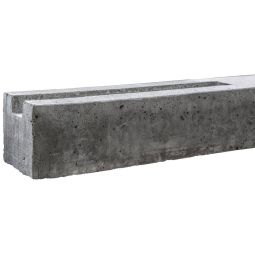 Beckers Betonzaun Klassik Anfangspfosten grau Betonpfosten 11,5x11,5 cm - in drei Längen verfügbar