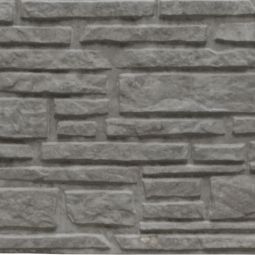 Beckers Betonzaun Standard Motiv Montana grau Steinoptik (L/H/B): 200x38,5x3,5 cm