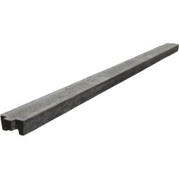 Beckers Betonzaun Standard Rechteckoberlatte grau einseitig Maße: 197,5x6x11 cm, (für einseitigen Zaun-Aufbau)