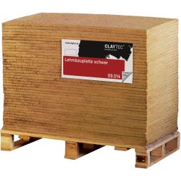 ClayTec Lehmbauplatte schwer (LEMIX) hohe thermische Eigenschaft