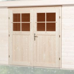 Zusatzdoppeltür 21/28 mm, 182x182 cm Bemaßung: B 183 cm x H 182 cm  für Wandstärke 21 und 28 mm
