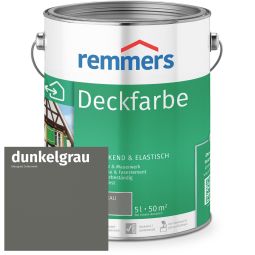 Remmers Deckfarbe dunkelgrau Starker Wetterschutz, hohe Deckkraft, auf Wasserbasis