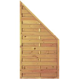 T&J Sichtschutzzaun Maxi-Massiv Anschluss Sichtschutz Lamellenzaun Sichtschutzzaun Anschluss 90x180/90 cm, kesseldruckimprägniert, geriffelte Lamellen mit der Maße ca,  8x95 mm und Edelstahlnägeln – stabil & langlebig
