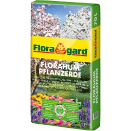 Floragard Pflanzerde Florahum Für ein naturgesundes und sicheres Wachstum aller Gartenpflanzen, 70 Liter 