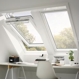 VELUX Dachfenster GGU 0162 Schwingfenster Kunststoff ENERGIE SCHALLSCHUTZ KUPFER Fenster 3-fach Schallschutz-Verglasung 