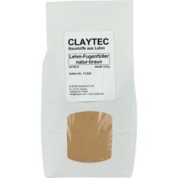 ClayTec Lehm-Fugenfüller, natur-BRAUN 1,5 kg-Beutel, trocken