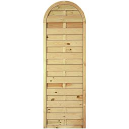 T&J Sichtschutzzaun Maxi Bogen schmal Sichtschutz Lamellenzaun Sichtschutzzaun MAXI Bogen schmal 60x180/150 cm, aus Kiefer/Fichte, kesseldruckimprägniert, stabil geklammert