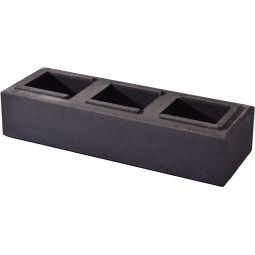 WESERWABEN Gartenmauer Trend-Line Long Mauerstein 1 1/2 Anthrazit, glatt Moderner Mauerstein in Anthrazit mit glatter Oberfläche, 57x19x12 cm