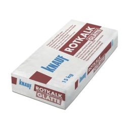 Knauf Rotkalk Glätte 0,1 mm Fertigputz 15 kg Sack Kalk-Glätte für Rotkalk Grund und Rotkalk Fein