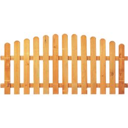 T&J HEIKO Gartenzaun Hochbogen HEIKO Gartenzaun 200x80/95 cm, abgerundete, glatte Latten, Kesseldruckimprägnierung, elegantem Hochbogen, verzinkten Verbindungen