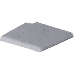 WESERWABEN Beckenrandstein Margo flach römische Treppe Element Rechts Perlgrau Natursteinoptik 35x35x3,2 cm