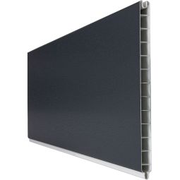 GroJa BasicLine PVC-Steckzaun Sichtschutzzaun Anthrazitgrau Einzelprofil Sichtschutz Lamellenzaun Hochwertiger Kunststoff mit PVC-Folie veredelt, viele Kombinationsmöglichkeiten, 180x30x1,9 cm