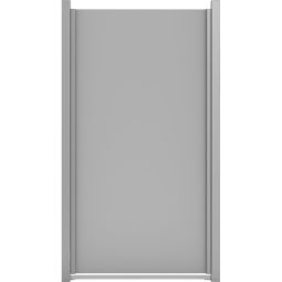 GroJa Premo HPL-Sichtschutzelement Uni Grau Sichtschutz Stabil, bruchfest und äußerst beständig gegen Hitze und Schmutz, 90x180x0,8 cm