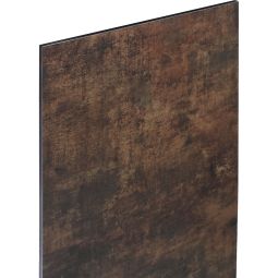 GroJa Premo HPL-Steckzaun Sichtschutzzaun Rostoptik Einzelprofil Sichtschutz Steckzaun Lamellenzaun Pflegeleichte und robuste Oberfläche, beidseitig gleiche Optik, 45x180x0,8 cm