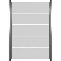 GroJa Ambiente Glas-Sichtschutz Blockstreifen Sichtschutz 8 mm ESG (Einscheiben-Sicherheitsglas), Blockstreifen aus haltbarem Siebdruck