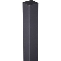 GroJa Alu-Sichtschutzpfosten Anthrazit RAL 7016 Pulverbeschichtet RAL 7016, inklusive Pfostenkappe