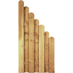 T&J Sichtschutzzaun DAAN Abschluss 90x180/90 cm Sichtschutz Bohlenzaun DAAN Abschluss 90x180/90 cm aus imprägnierter Kiefer/Fichte, mit starken Lamellen und rostfreier Verschraubung