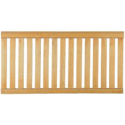 T&J Vorgartenzaun ANTONIO-Rahmenzaun ANTONIO-Rahmenzaun aus roher Eiche mit 20x80 mm Latten, Maße: 180x90 cm