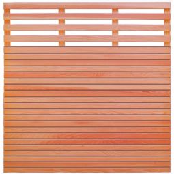 T&J Sichtschutzzaun SAIGON Sichtschutz Steckzaun Lamellenzaun Sichtschutzzaun SAIGON aus naturbelassener Douglasie mit Rhombuslatten, Rank- und Hinterlattung, rostfrei verschraubt