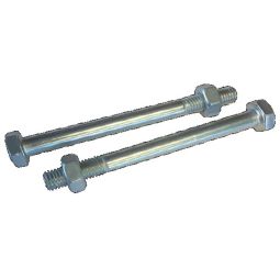 T&J Durchgangsschraube mit Mutter Durchgangsschrauben aus verzinktem Stahl inkl. Scheiben und Muttern, in 10x90 mm, 10x110 mm und 10x130 mm für H-Pfostenanker