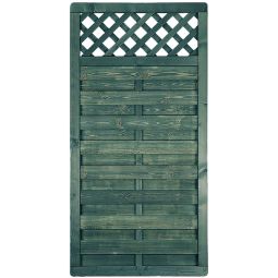 T&J Sichtschutzzaun BARTEK grau lasiert Sichtschutz Lamellenzaun Sichtschutzzaun BARTEK aus gebürsteter Kiefer/Fichte, grau lasiert, mit Edelstahl verschraubt, 90x180 cm oder 180x180 cm