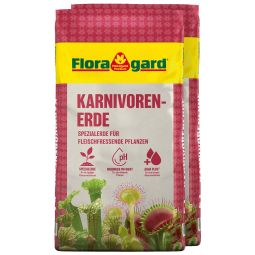 Floragard Karnivorenerde Mit Perlite – nährstoffarm, sauer und für eine gleichmäßige Feuchtigkeit, 2x5 L