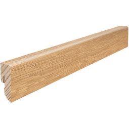 HARO Stecksockelleiste Cube Eiche Massivholzkern furniert Fußleisten Eichenfurnier, klare Linien, Maße 16x40 mm oder 16x58 mm, glatt oder strukturiert
