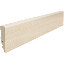 HARO Stecksockelleiste Cube Eiche Alta cremeweiß Fußleisten 2200x16x58 mm, helles, zeitloses Design mit robuster Holz-Optik für vielseitigen Einsatz