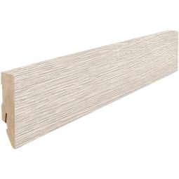 HARO Stecksockelleiste Cube Eiche Breda hellgrau Fußleisten 2200x16x58 mm, foliert, moderne hellgraue Holz-Optik