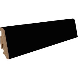 HARO Stecksockelleiste schwarz Fußleisten Schlichte schwarze Leiste mit klassisch abgerundeter Form, 2200x19x58 mm