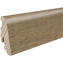 HARO Stecksockelleiste DISANO Eiche Whistler natur Nässeschutz Fußleisten 2200x19x58 mm, wasserresistent in naturgetreuer Holzoptik