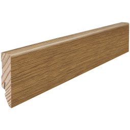 HARO Stecksockelleiste Cube Raucheiche Fußleisten Edle Furnierleiste in 16x58 mm, geölt, matt, 2,2 m lang