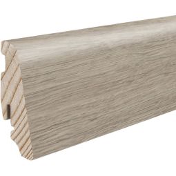HARO Stecksockelleiste DISANO Eiche Sheffield graubraun Nässeschutz Fußleisten 2200x19x58 mm, für Feuchträume geeignet und optisch auf DISANO abgestimmt